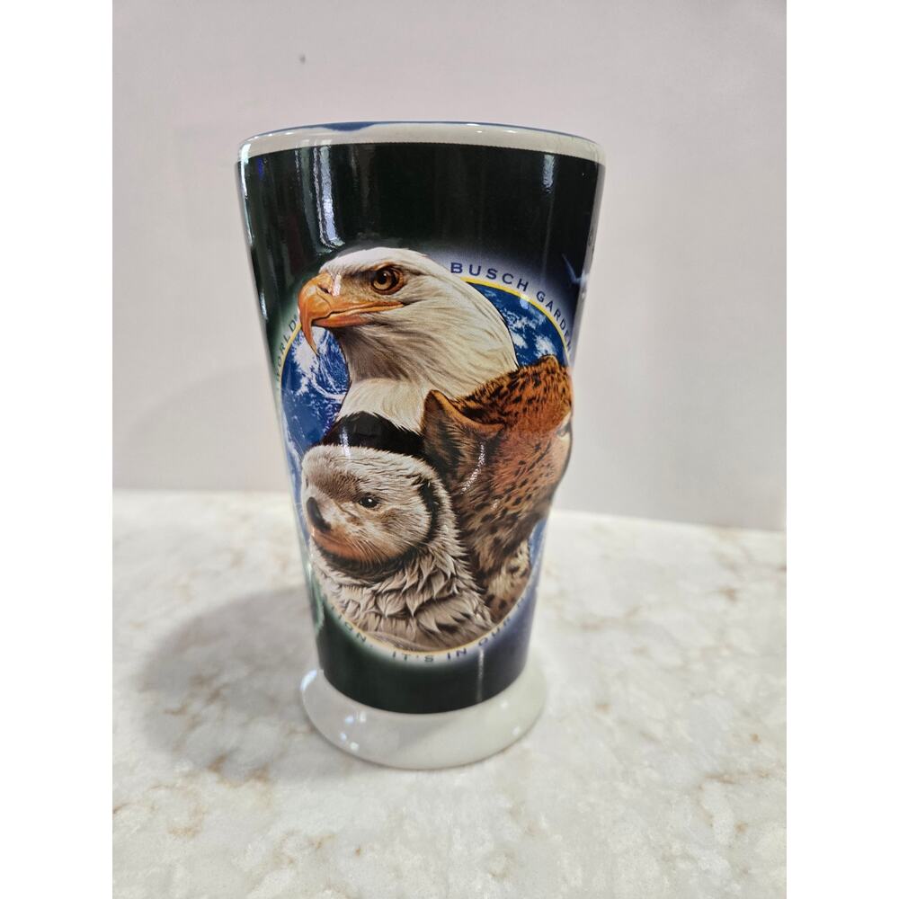 2005 SeaWorld Busch Gardens 3D Coffee Cup Mug Conservation Fund Vintage